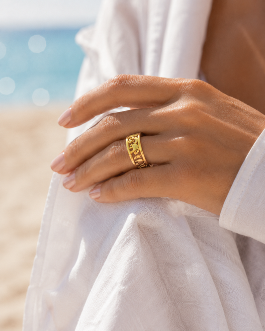 Lucky Elephant Infinity Band ring by STACKED OC