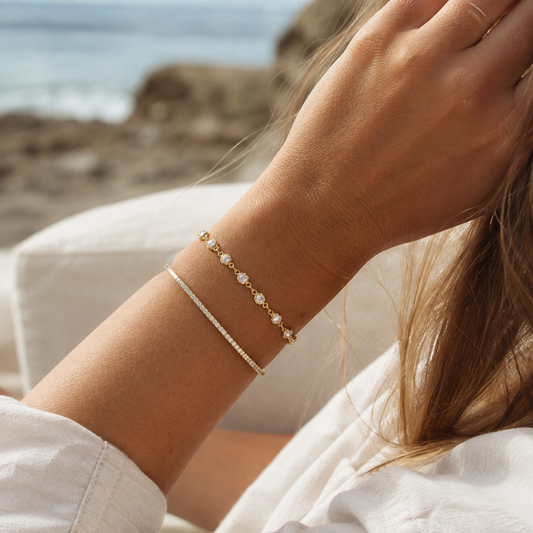 Dainty Quartz Bracelet by STACKED OC