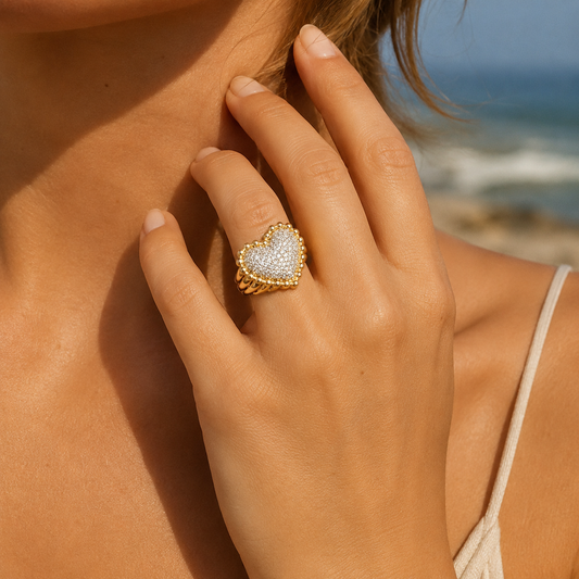 Heart Signet Ring by STACKED OC