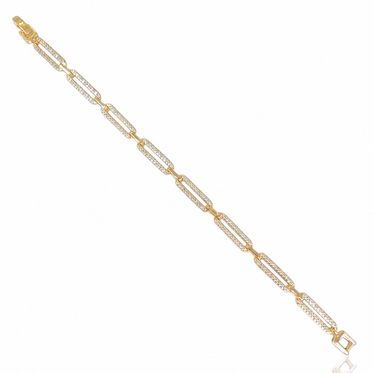Dainty Paperclip Bracelet by STACKED OC