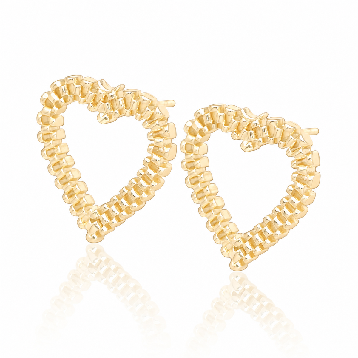 Open Heart Earrings by STACKED OC