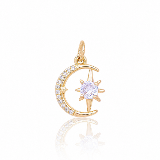 Crescent Moon & Star Charm by STACKED OC