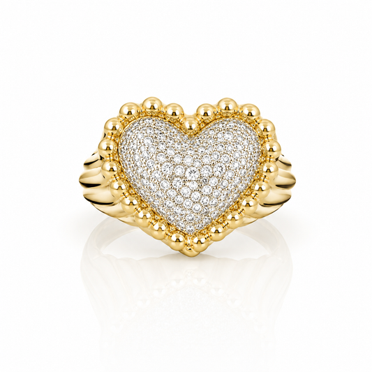Heart Signet Ring by STACKED OC