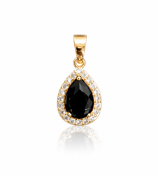 Black CZ Drop charm by STACKED OC