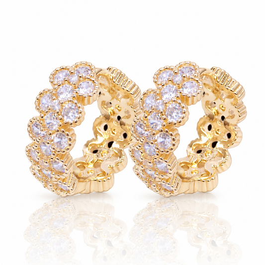Bloom CZ Huggie Hoops by STACKED OC