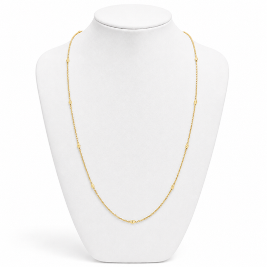 Diamond Cut Spacer Necklace by STACKED OC