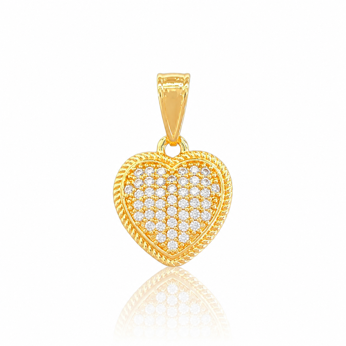 Dainty Pave Heart charm by STACKED OC
