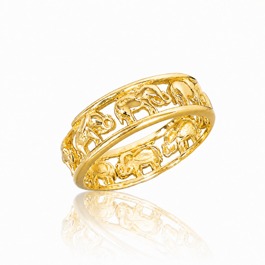 Lucky Elephant Infinity Band ring by STACKED OC