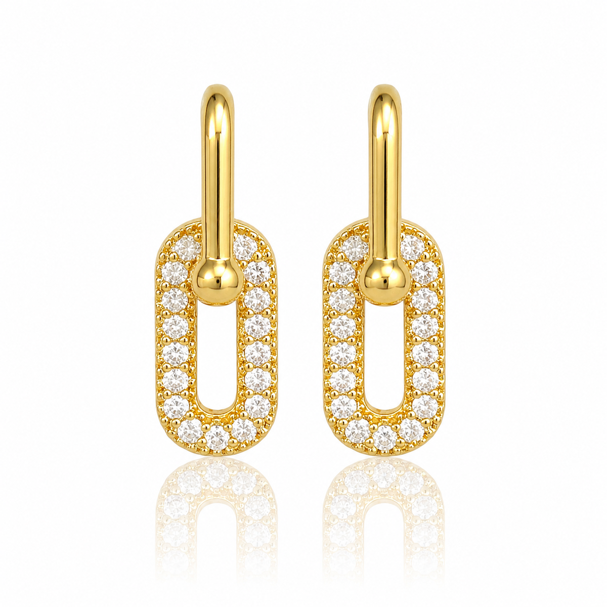 Gilded Horseshoe Drops earrings by STACKED OC