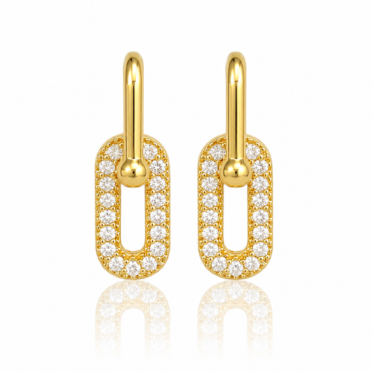 Gilded Horseshoe Drops earrings by STACKED OC