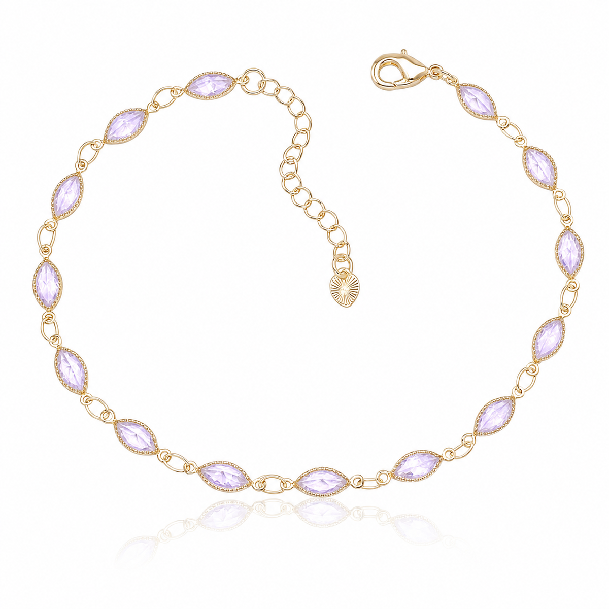 Marquise Crystal Anklet by STACKED OC