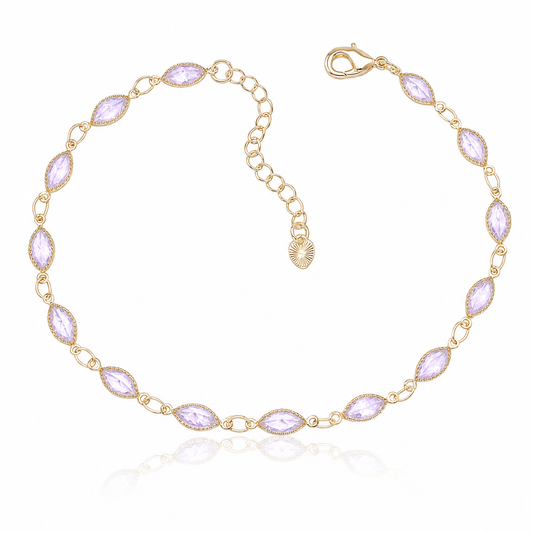 Marquise Crystal Anklet by STACKED OC