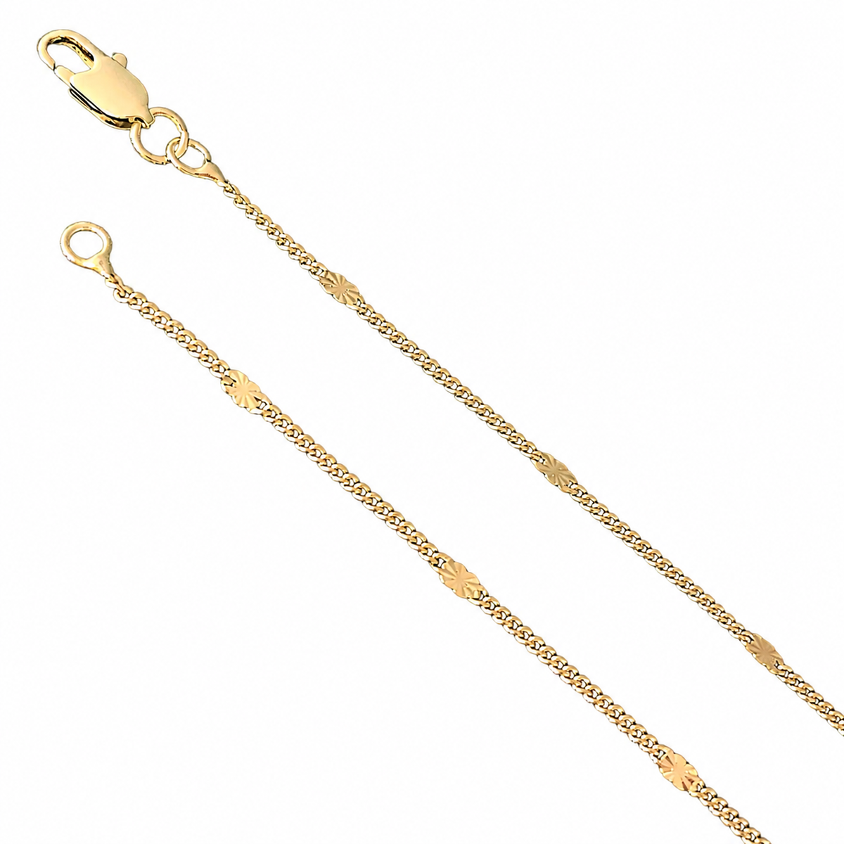 Diamond Cut Spacer Necklace by STACKED OC